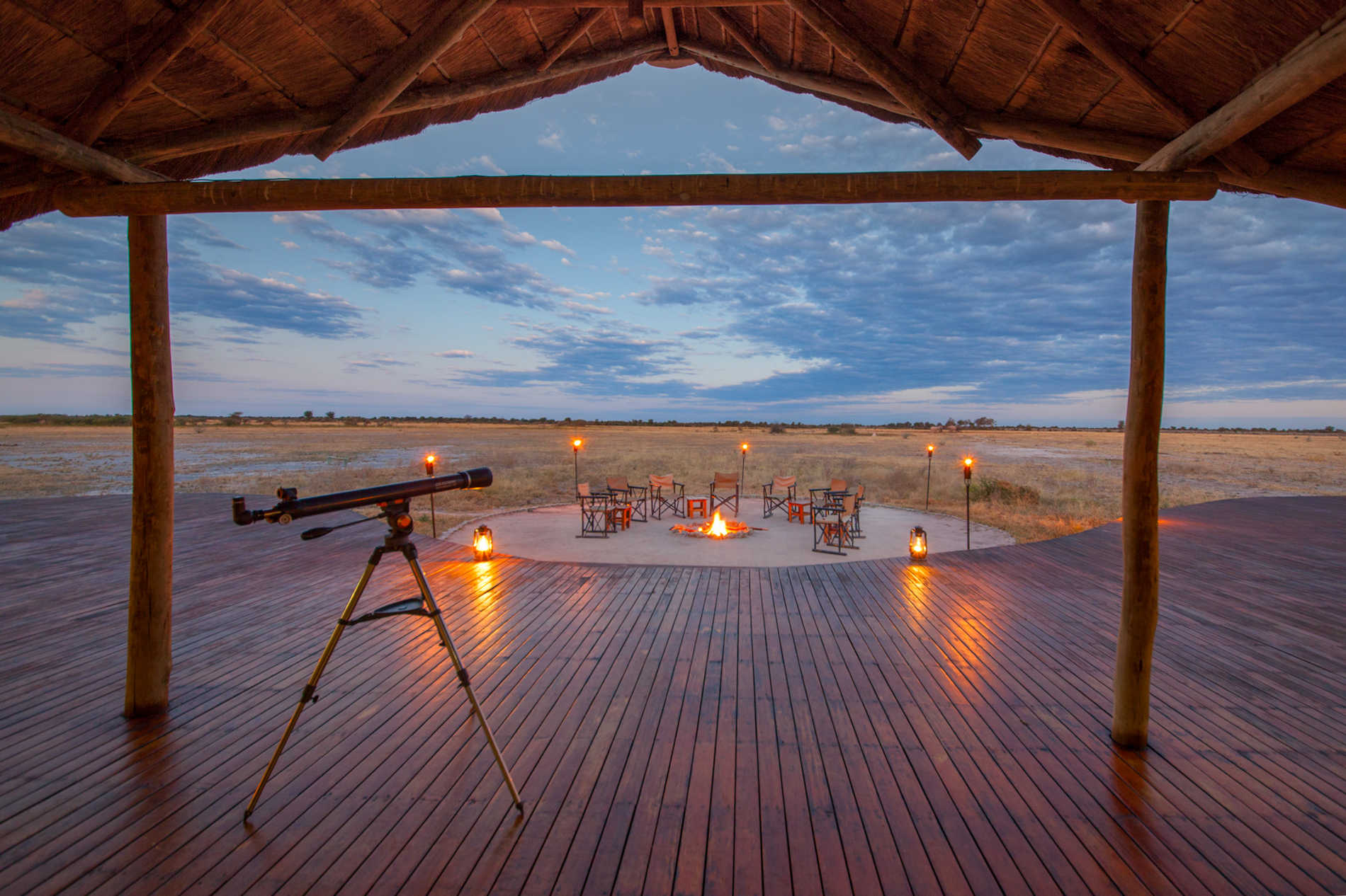 Kwando Nxai Pan Evening Camp Fire