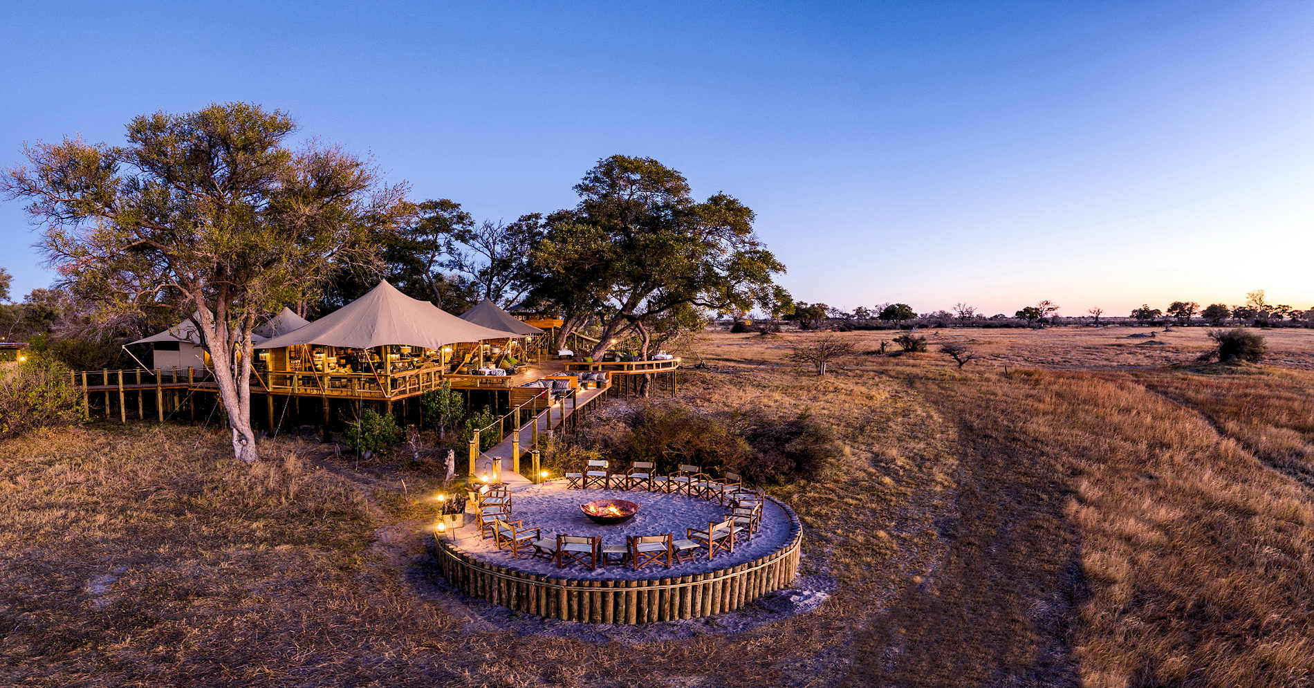 Tuludi Aerial View Of Main Area Firepit